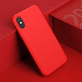 Baseus Luxury Liquid Silicone Case For iPhone Xs Max Smooth Candy Color Silicon Case For iPhone Xs Xs Max XR Coque Phone Cover